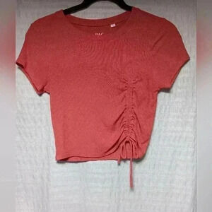 Pac  crop crew neck t shirt. Ladies size m